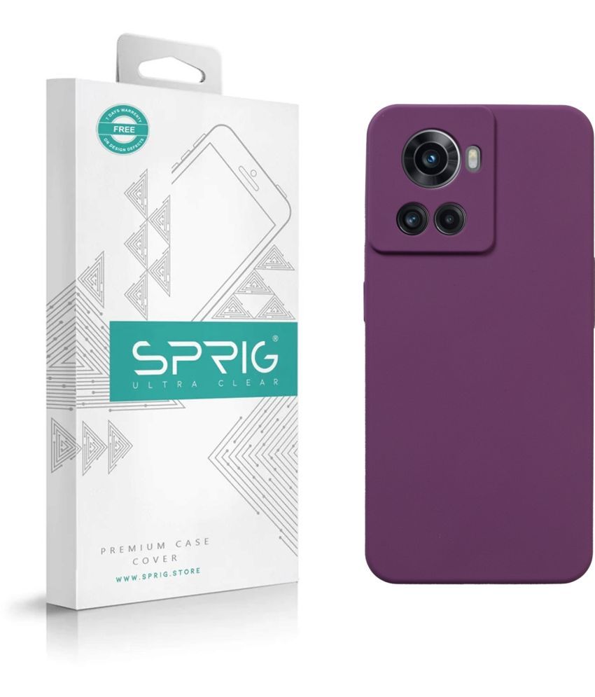     			Sprig Plain Cases Compatible For Silicon Oneplus 10R ( Pack of 1 )