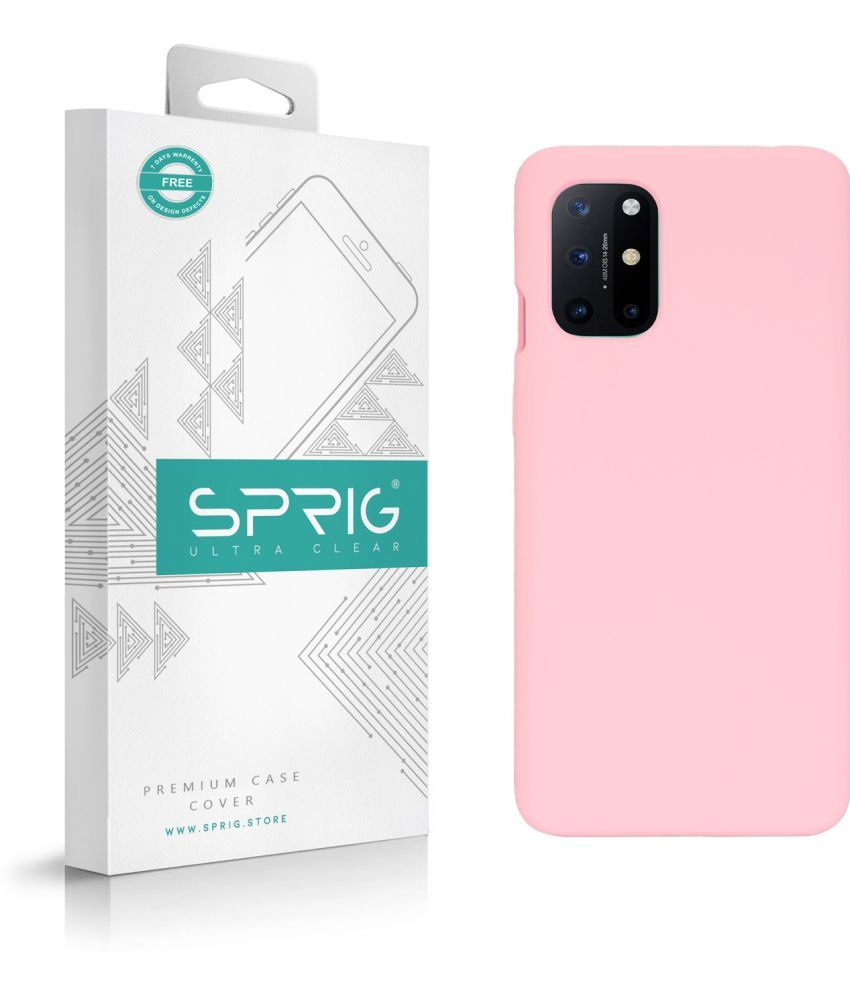     			Sprig Plain Cases Compatible For Silicon Oneplus 8T ( Pack of 1 )