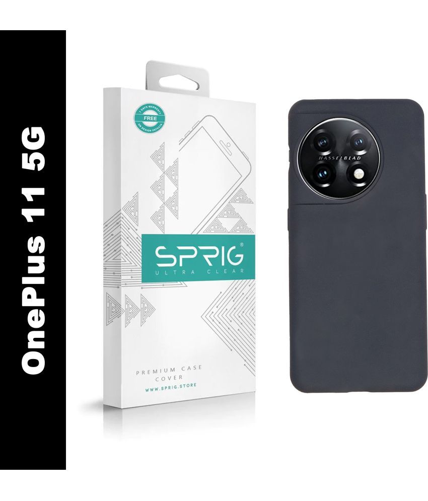     			Sprig Plain Cases Compatible For Silicon Oneplus 11 5G ( Pack of 1 )