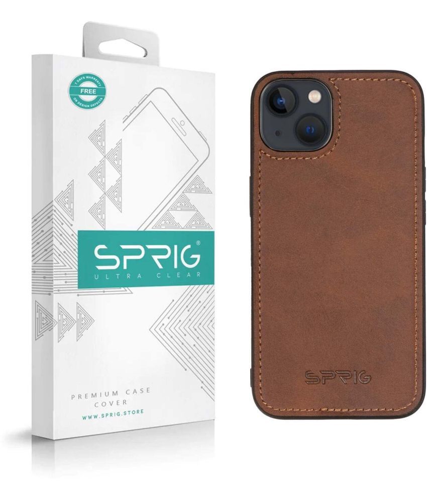     			Sprig Plain Cases Compatible For Leather Apple Iphone 14 Plus ( Pack of 1 )