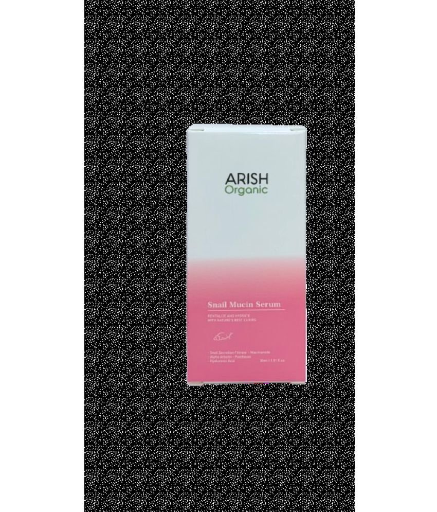     			Arish Organic Face Serum Snail Mucin Radiant Glow For All Skin Type ( Pack of 1 )