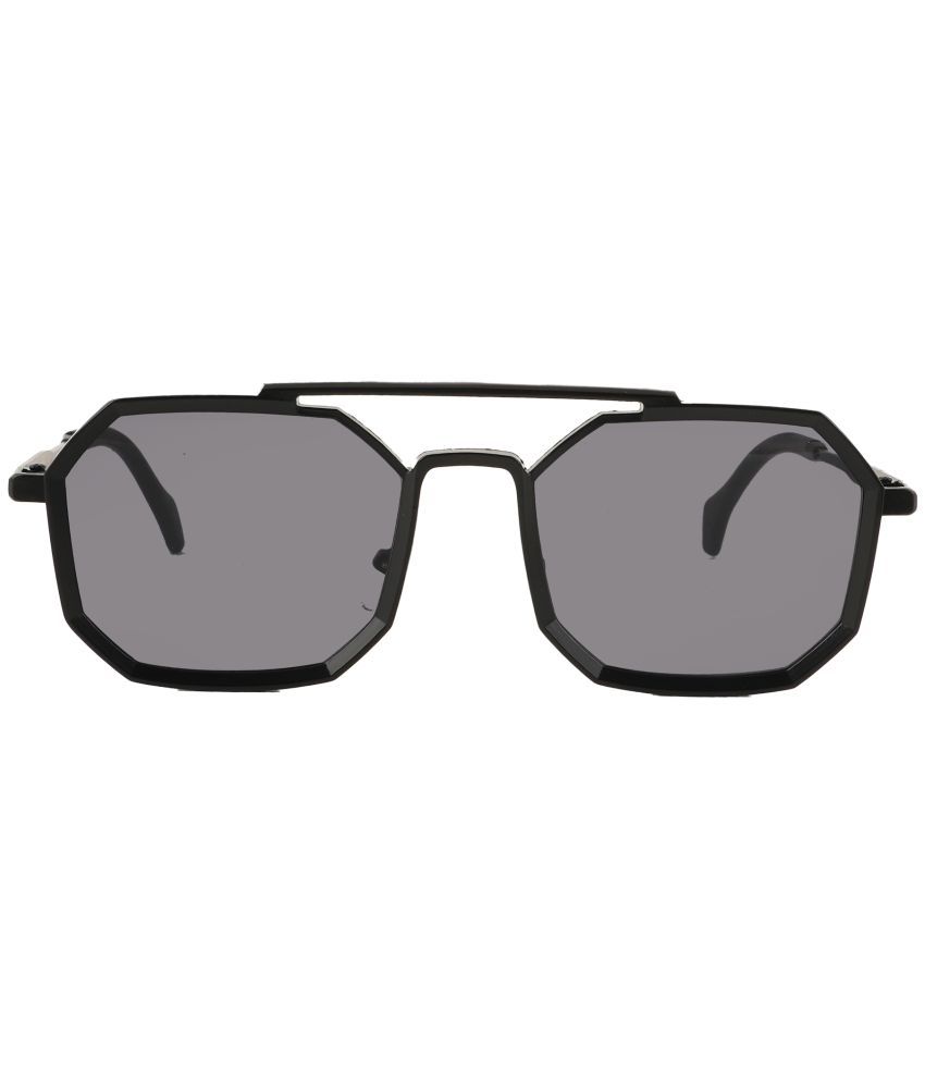     			Bayberry Black Square Sunglasses ( Pack of 1 )