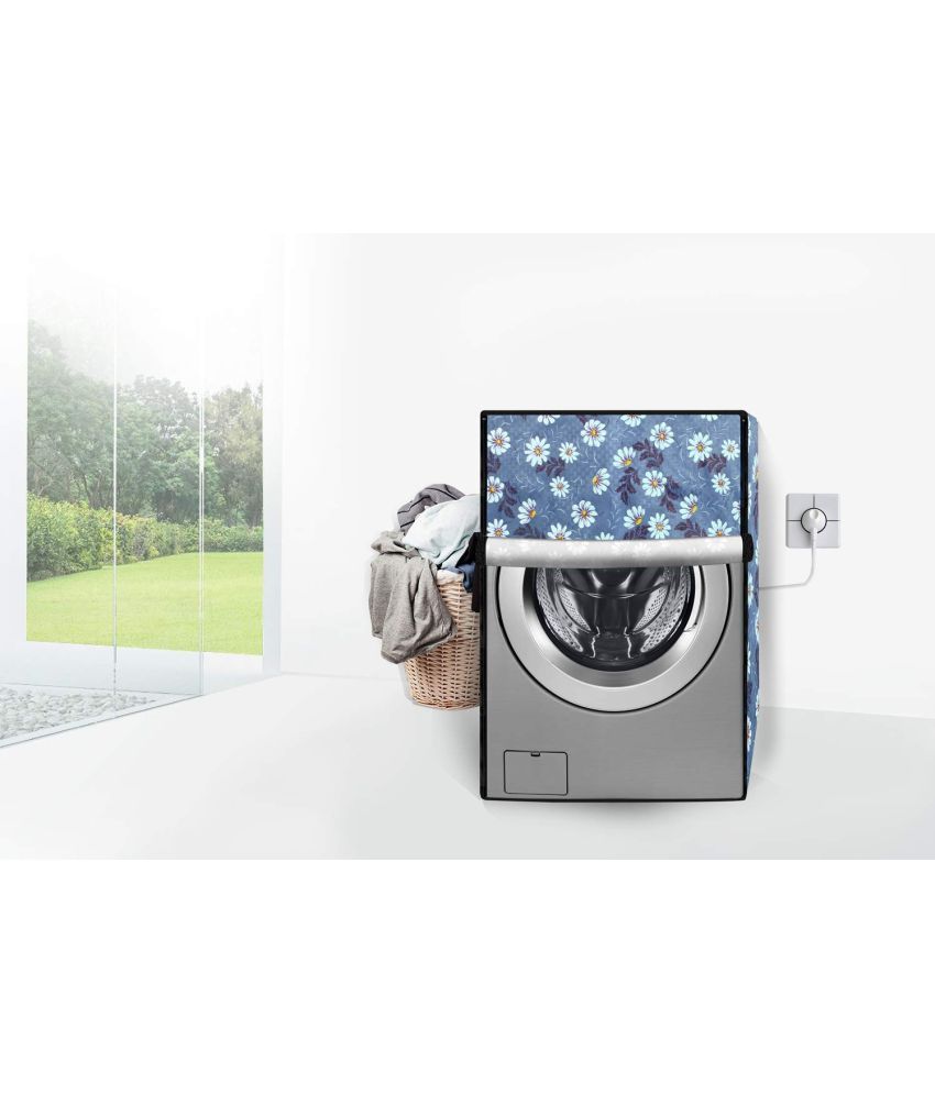     			ENTICE Front Load Washing Machine Cover Compatiable For 10 kg - Blue