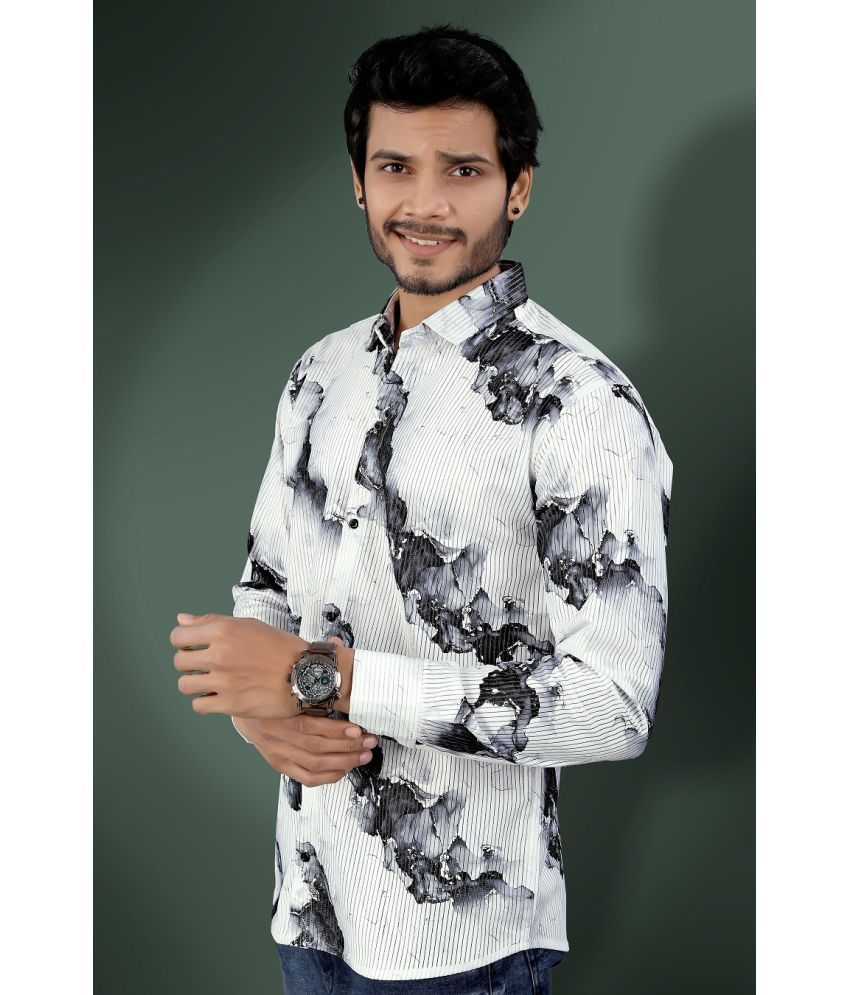     			IQIVLI Corduroy Regular Fit Printed Full Sleeves Men's Casual Shirt - Black ( Pack of 1 )