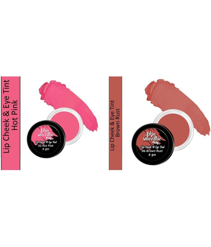     			SKIN SMOOTHIE Hot Pink,Brown Matte Lipstick 12 G