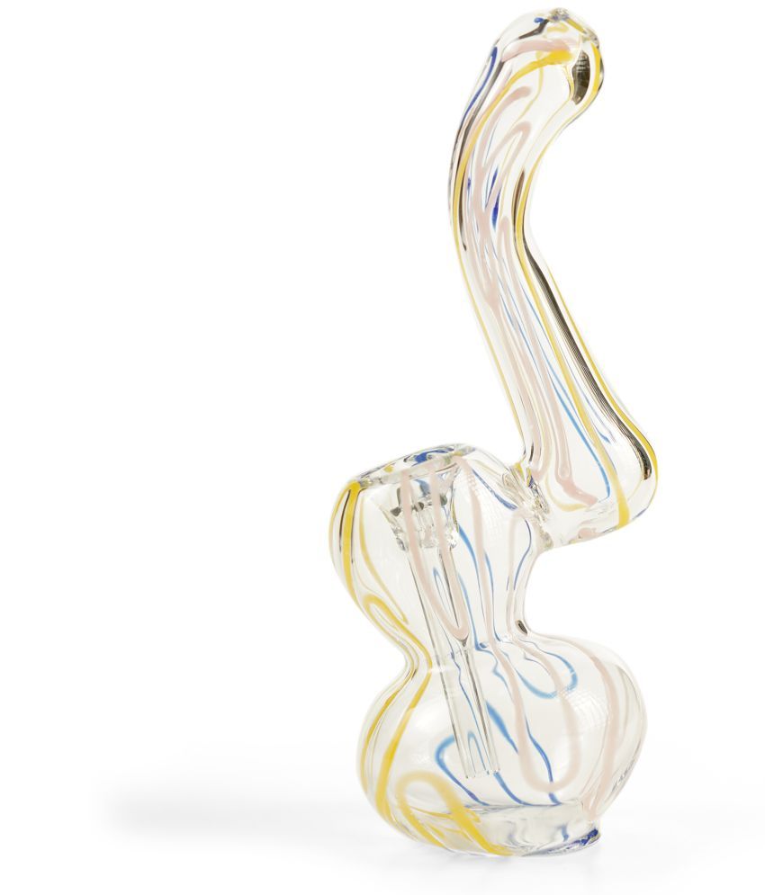     			STRONG BONG Glass Bubbler | Size: 6" (15cm) | Portable  Waterpipe | Multi-colored Stripes