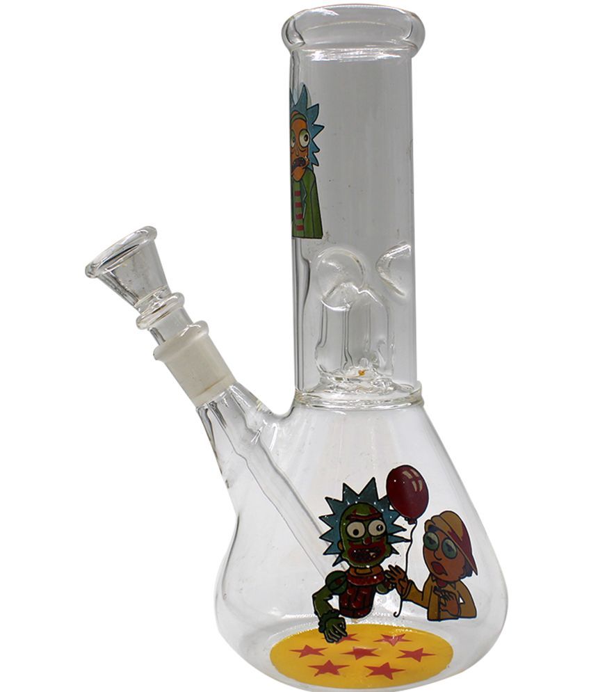     			STRONG BONG Glass Percolator Beaker Bong | Rick & Morty | Size 8" (20cm) | Built-in Ice Catcher |  Waterpipe | Clear