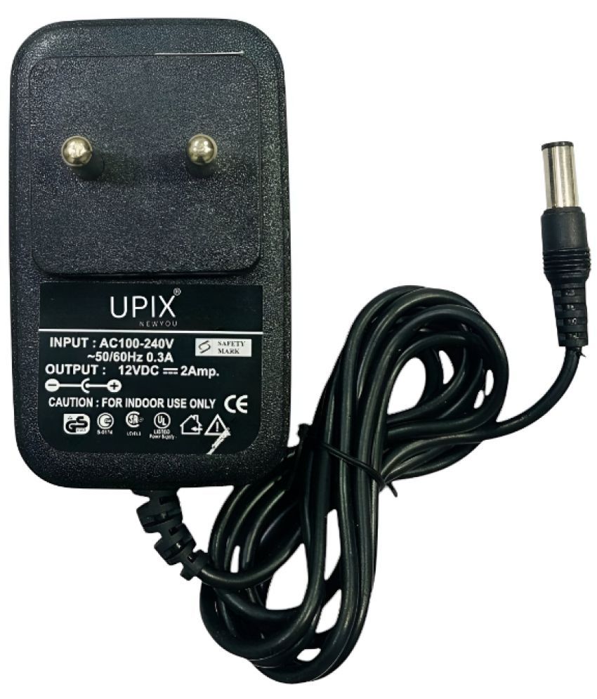     			Upix 12V 2A (Centre Pin) Power Supply ( Black )