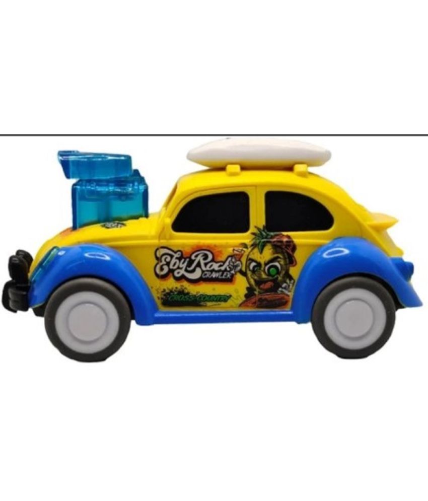     			YESKART - Yellow Plastic Car ( Pack of 1 )