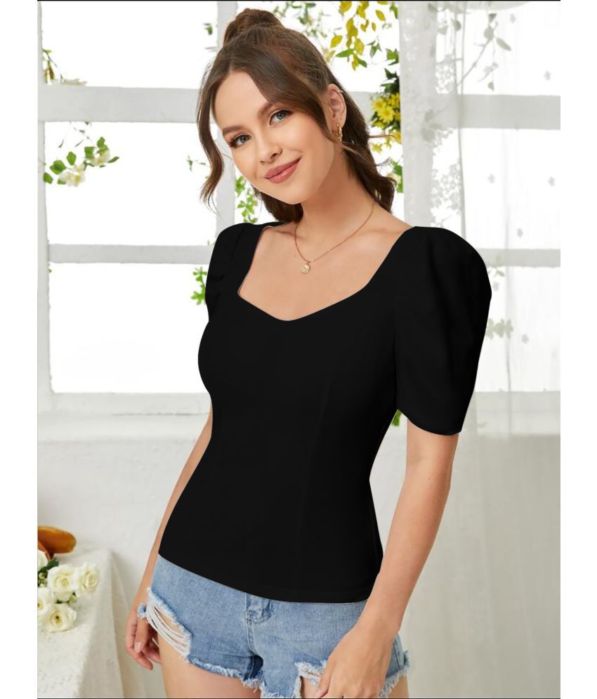     			Dream Beauty Fashion Black Polyester Women's Regular Top ( Pack of 1 )