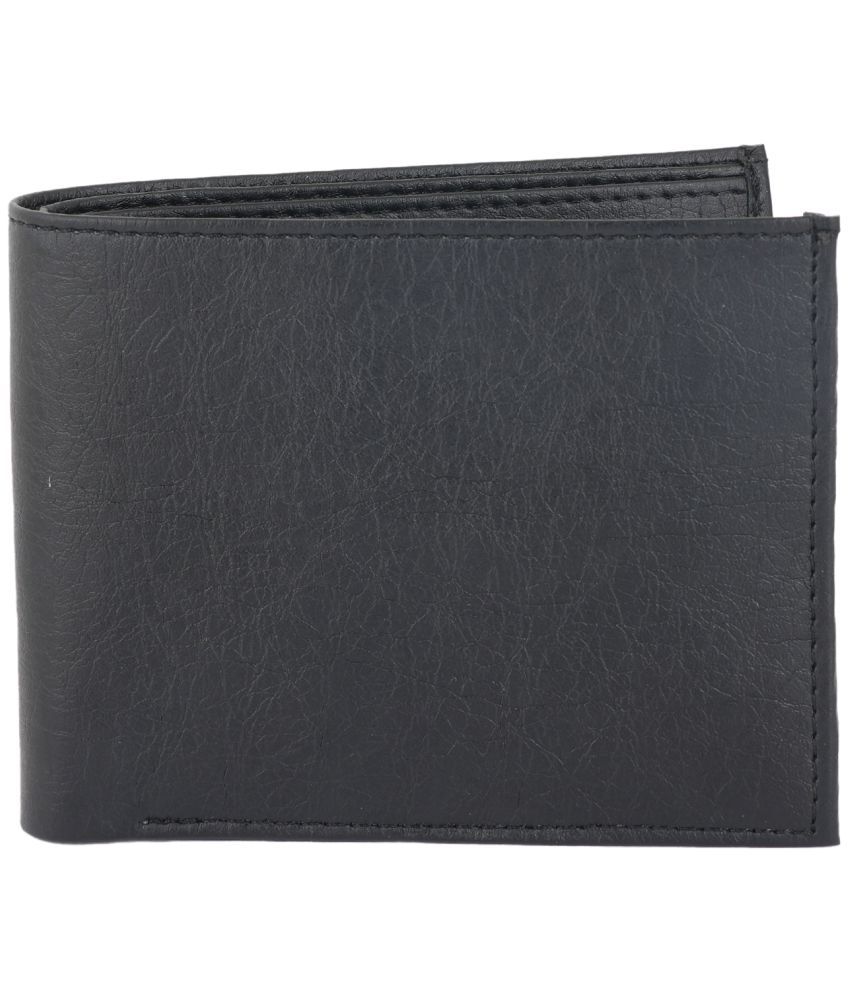     			Flingo Leather Solid Men's Regular Wallet With 5 Slots For Card ( Black , Pack of 1 )