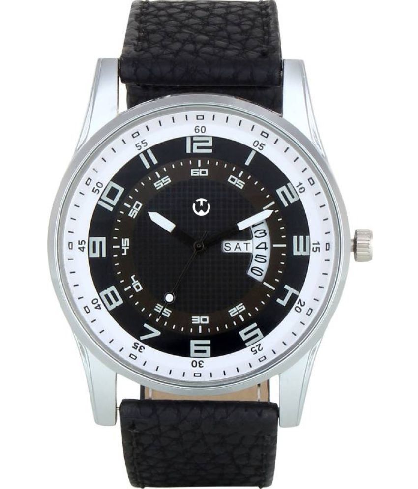     			Wizard Times Black Leather Analog Men's Watch