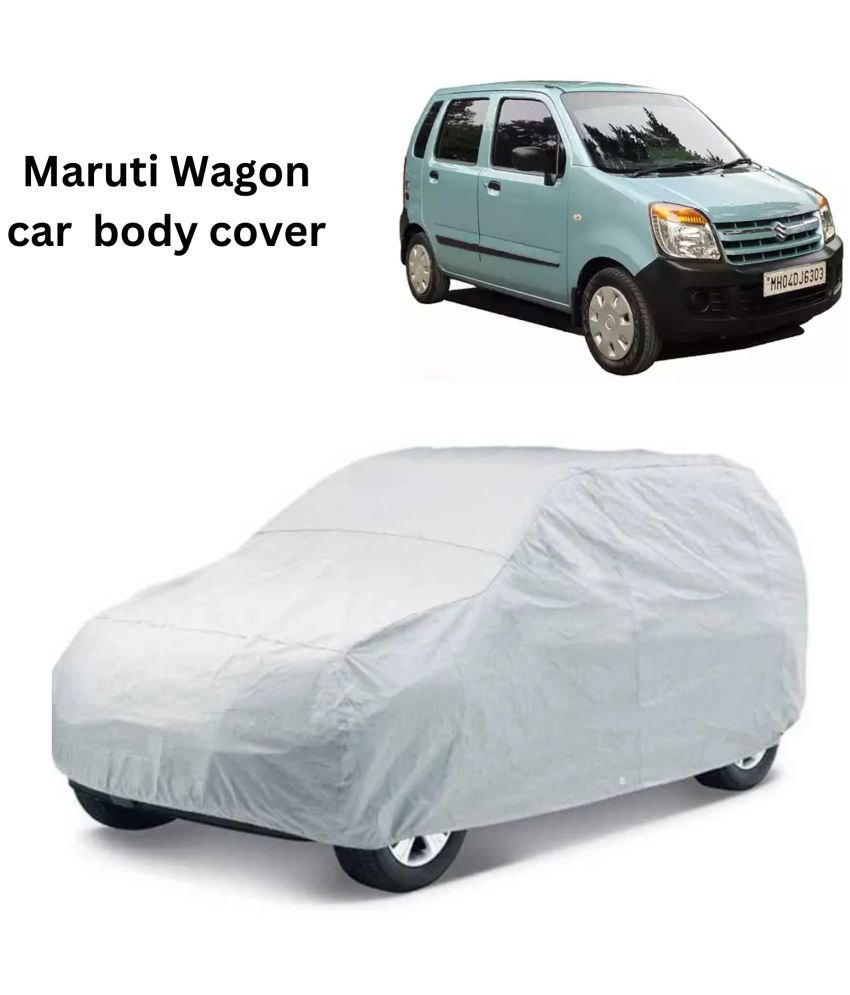     			AKSMIT Car Body Cover for Maruti All Car Models Without Mirror Pocket ( Pack of 1 ) , Silver