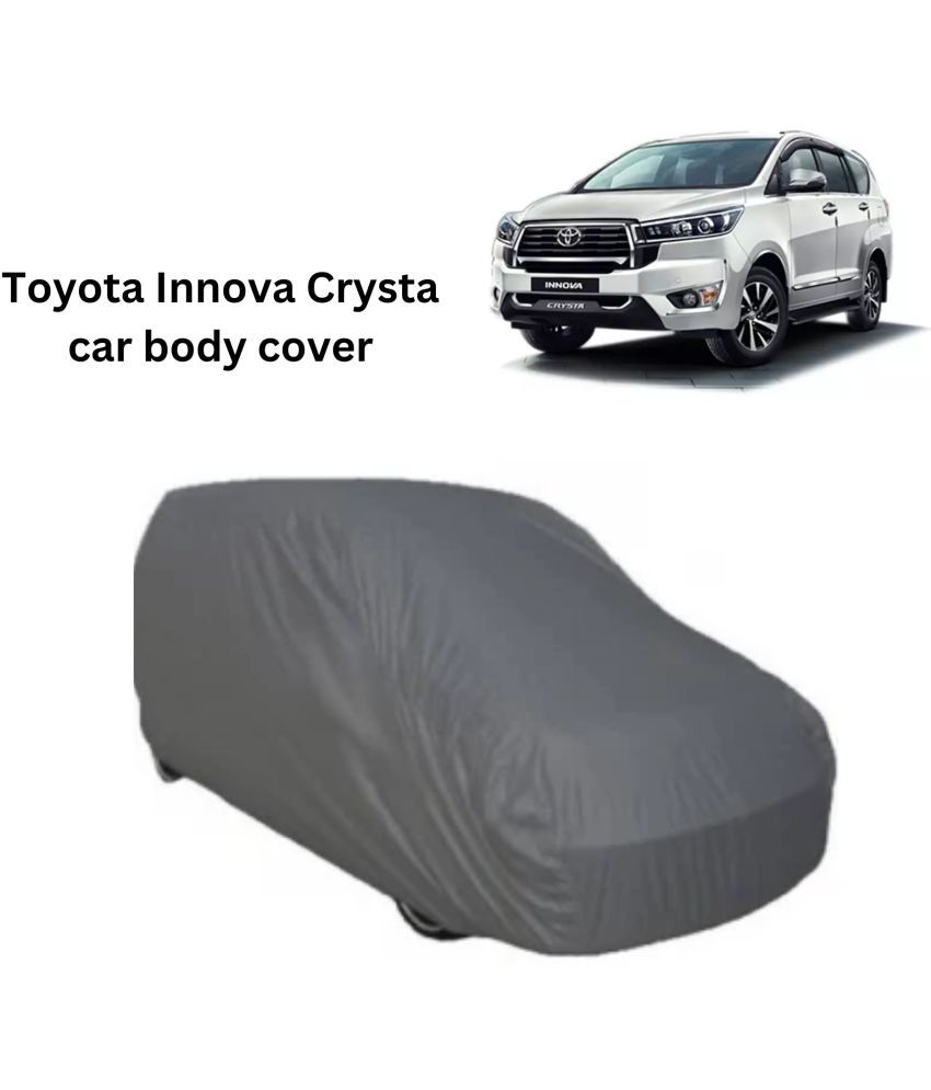     			AKSMIT Car Body Cover for Toyota All Car Models Without Mirror Pocket ( Pack of 1 ) , Grey