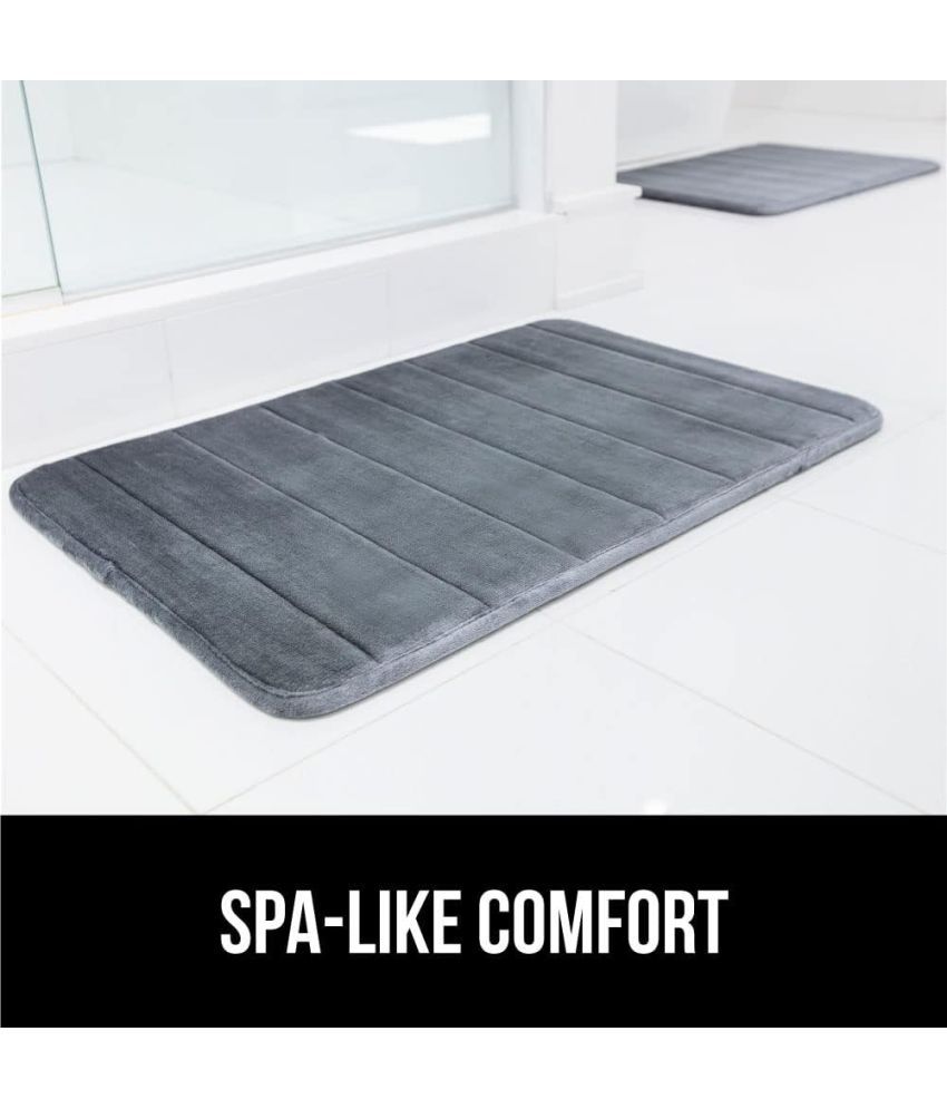     			BAWALY Cotton Bath Mat 50x80 cm ( Pack of 1 ) - Gray