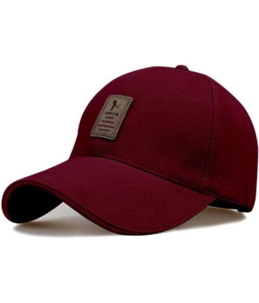     			BAYEMA Pack of 1 Cotton Men's Cap ( Maroon )