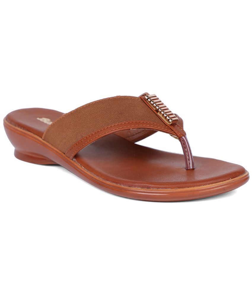     			Bata Brown Women's Thong Flip Flop