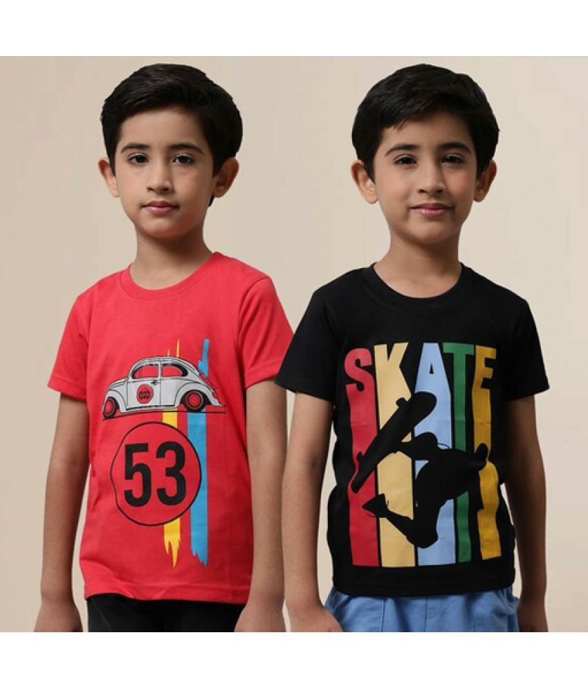     			CRT Enterprises Pack of 2 Baby Boys Cotton Blend T-Shirt ( Multicolor )