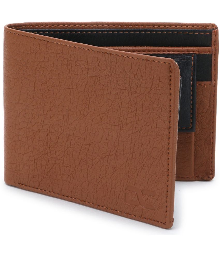     			Dezire Crafts PU Printed Men's Regular Wallet With 7 Slots For Card ( Brown , Pack of 1 )