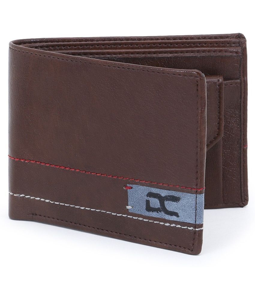     			Dezire Crafts PU Self Design Men's Regular Wallet With 4 Slots For Card ( Brown , Pack of 1 )