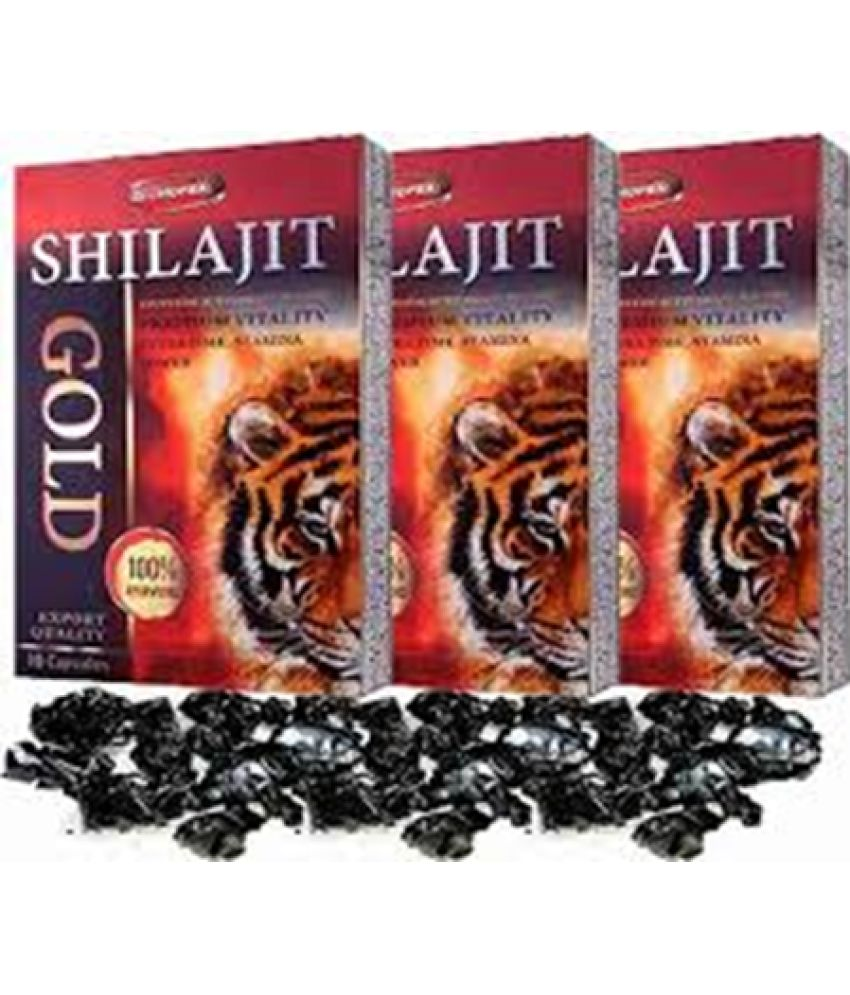     			Dr Chopra Shilajit Gold (100% Ayurvedic) 10x3=30 Capsule 10 no.s (Pack Of3)