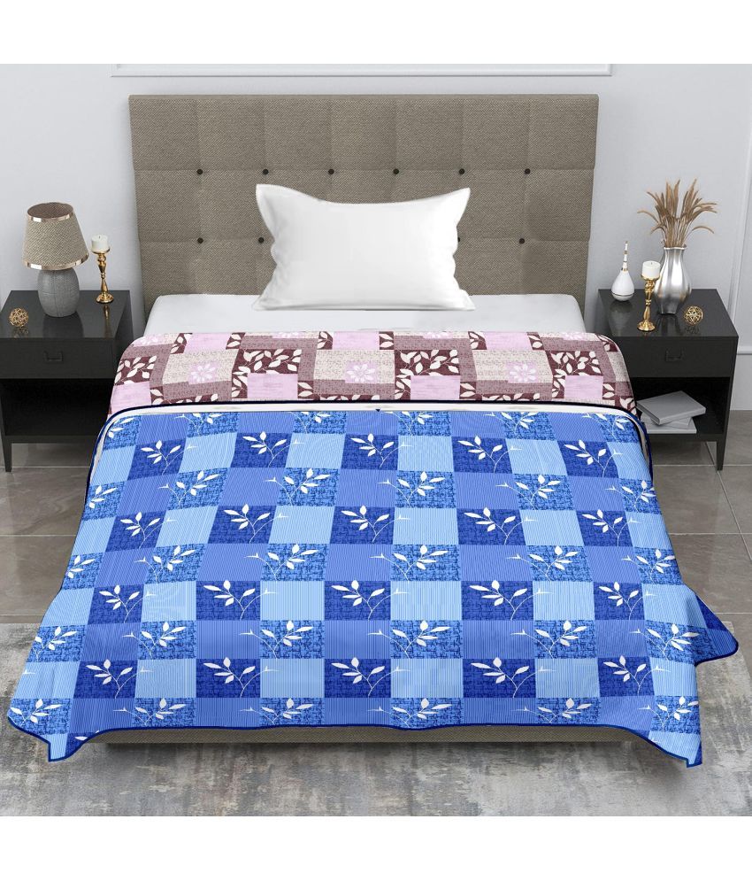     			HONOR YOUR HOME Cotton Printed Single Bed Dohar - Blue ( )