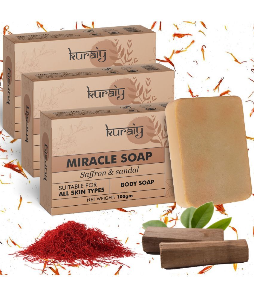     			KURAIY Skin Whitening Soap for All Skin Type ( Pack of 3 )