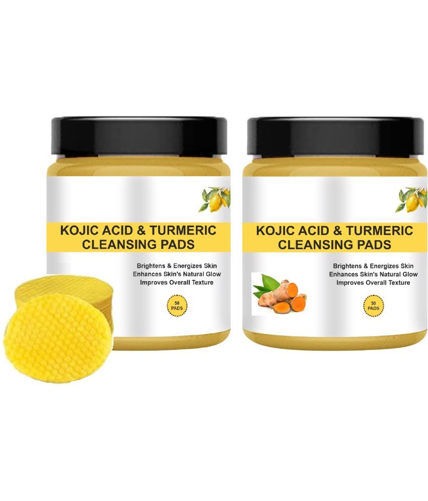     			Kojic Turmeric Cleansing Pads-Dark Spots, Compressed Facial Cleansing for Deep Cleansing 30 Pads Pack 2