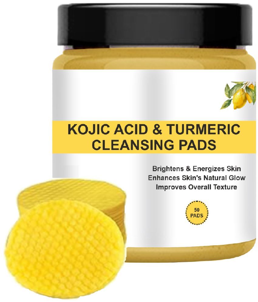     			Kojic Turmeric Cleansing Pads-Dark Spots, Compressed Facial Cleansing for Deep Cleansing 30 Pads Pack 1