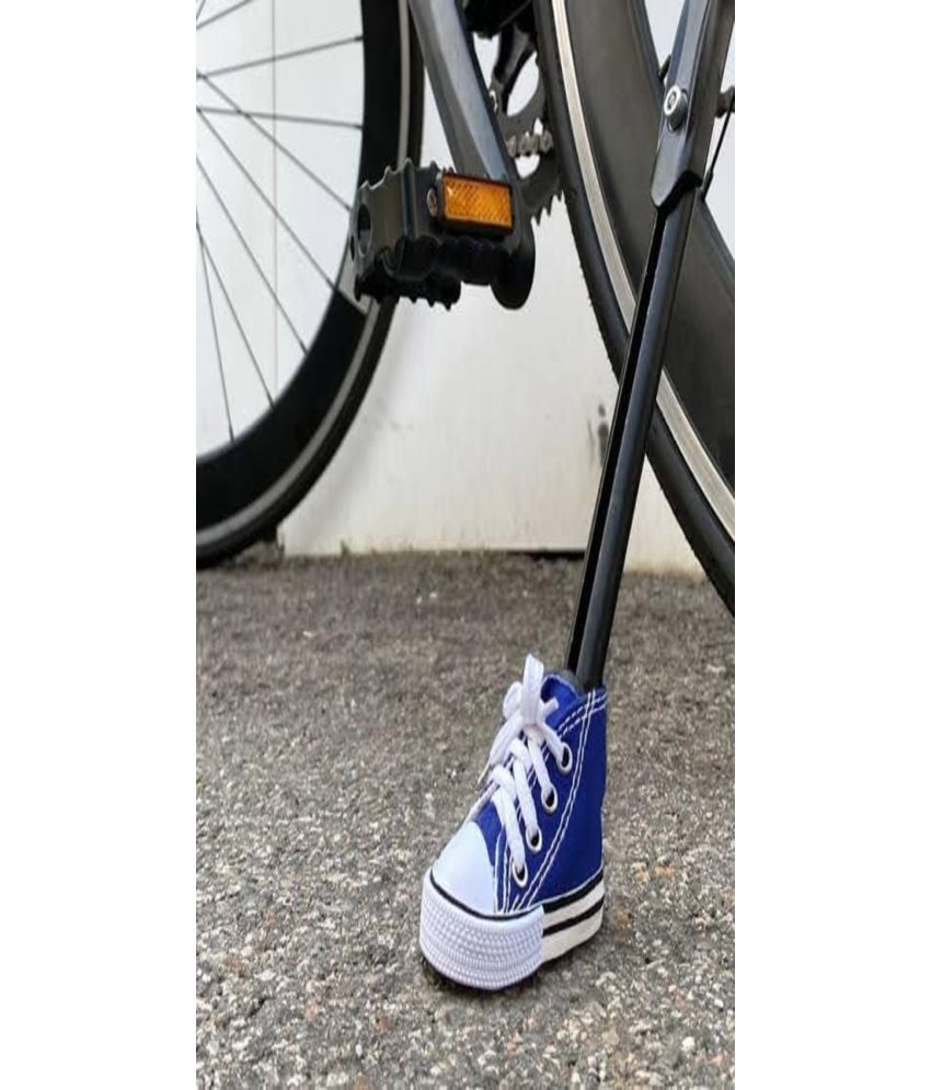     			Pure Biking 1Pc 7.25 cm Motorcycle Side Stand Support Pad Foot Cover (Blue)