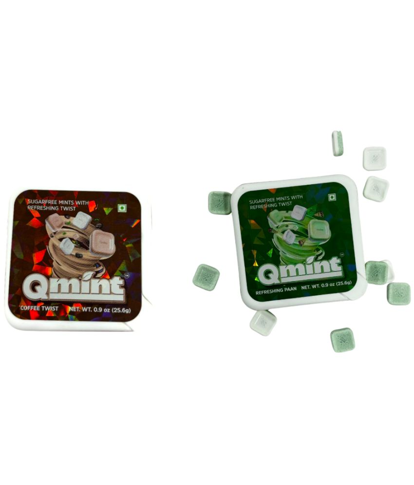     			Qmint Coffee Twist & Refreshing Paan Mint 0.2 gm Pack of 2