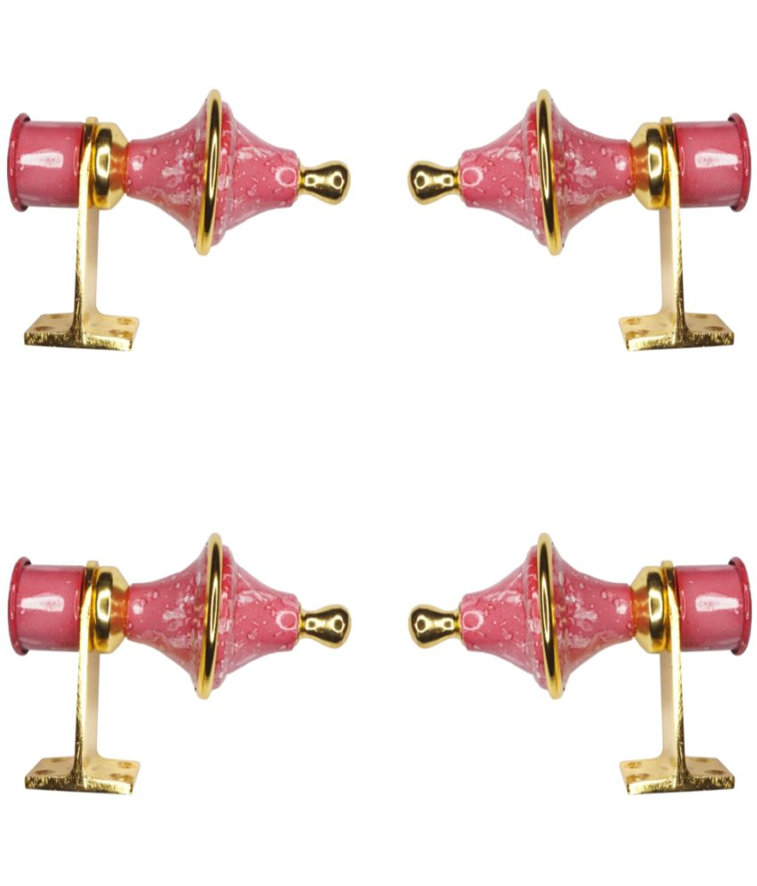     			Sun Shield Pink Wrought Iron Single Rod Bracket ( Pack of 4 )