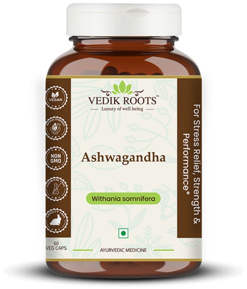     			Vedikroots Ashwagandha Capsules For Release Stress Capsule 1 gm Pack Of 1