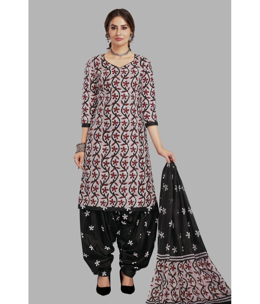     			shree jeenmata collection Unstitched Cotton Printed Dress Material - Multicolor ( Pack of 1 )