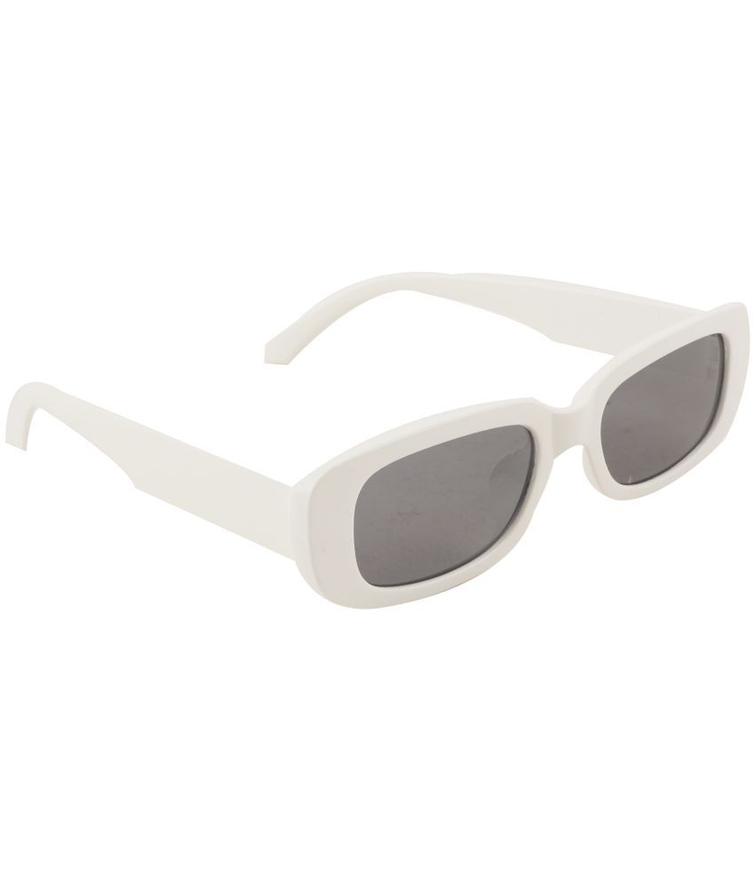     			Bayberry White Rectangular Sunglasses ( Pack of 1 )