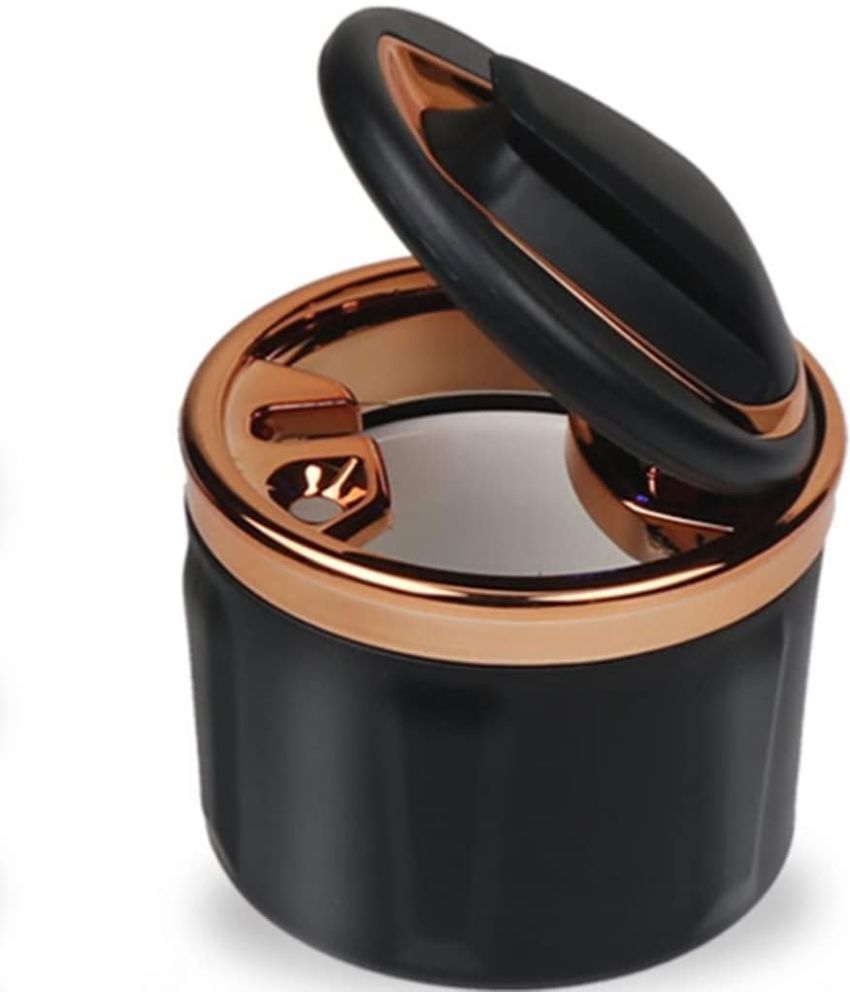     			Car Ashtray Removable Car Ashtray, Save Space Odor Proof Car Ashtray with Lid, Portable Car Car Ashtrays with LED Light 2.9in Convenience (Color : Rose gold)