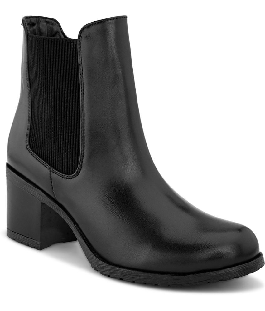     			Fentacia Black Women's Mid Calf Length Boots