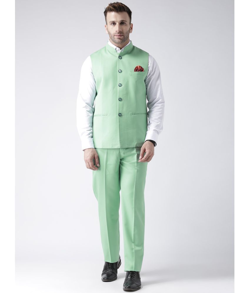     			Hangup Cotton Blend Men's 2 Piece Suit - Green ( Pack of 1 )