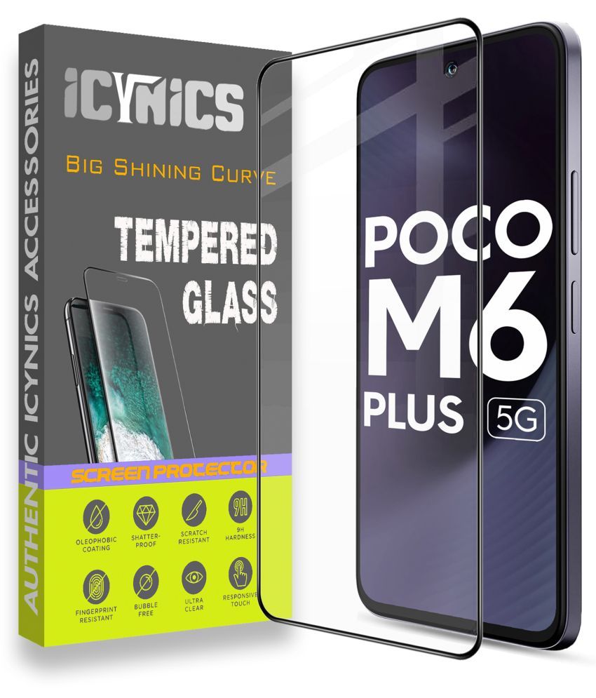     			Icynics Tempered Glass Compatible For Poco M6 Plus 5G ( Pack of 1 )