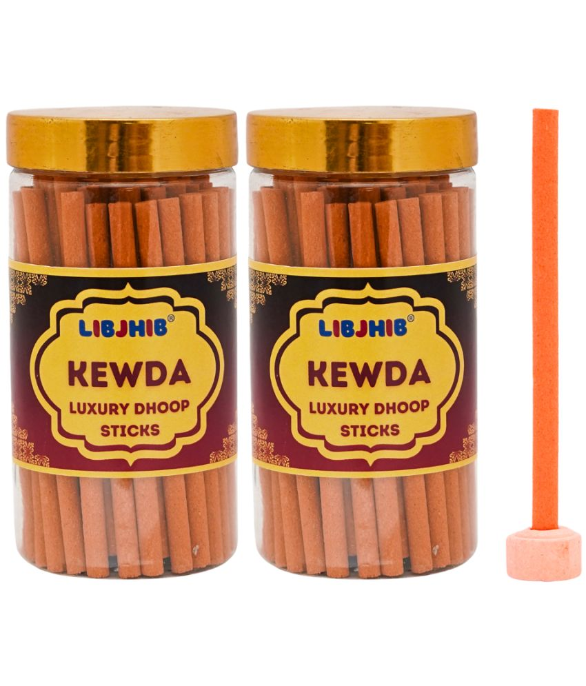     			Libjhib Incense Dhoop Sticks Kewda 120 gm ( Pack of 2 )