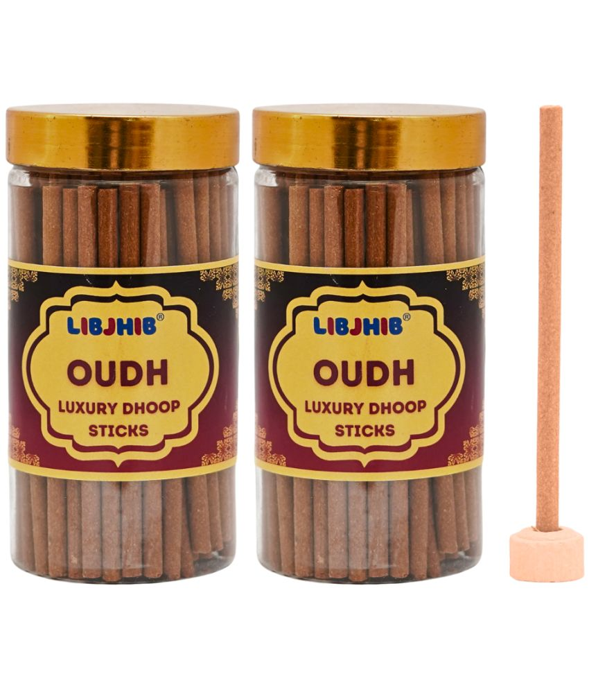     			Libjhib Incense Dhoop Sticks Oudh 120 gm ( Pack of 2 )