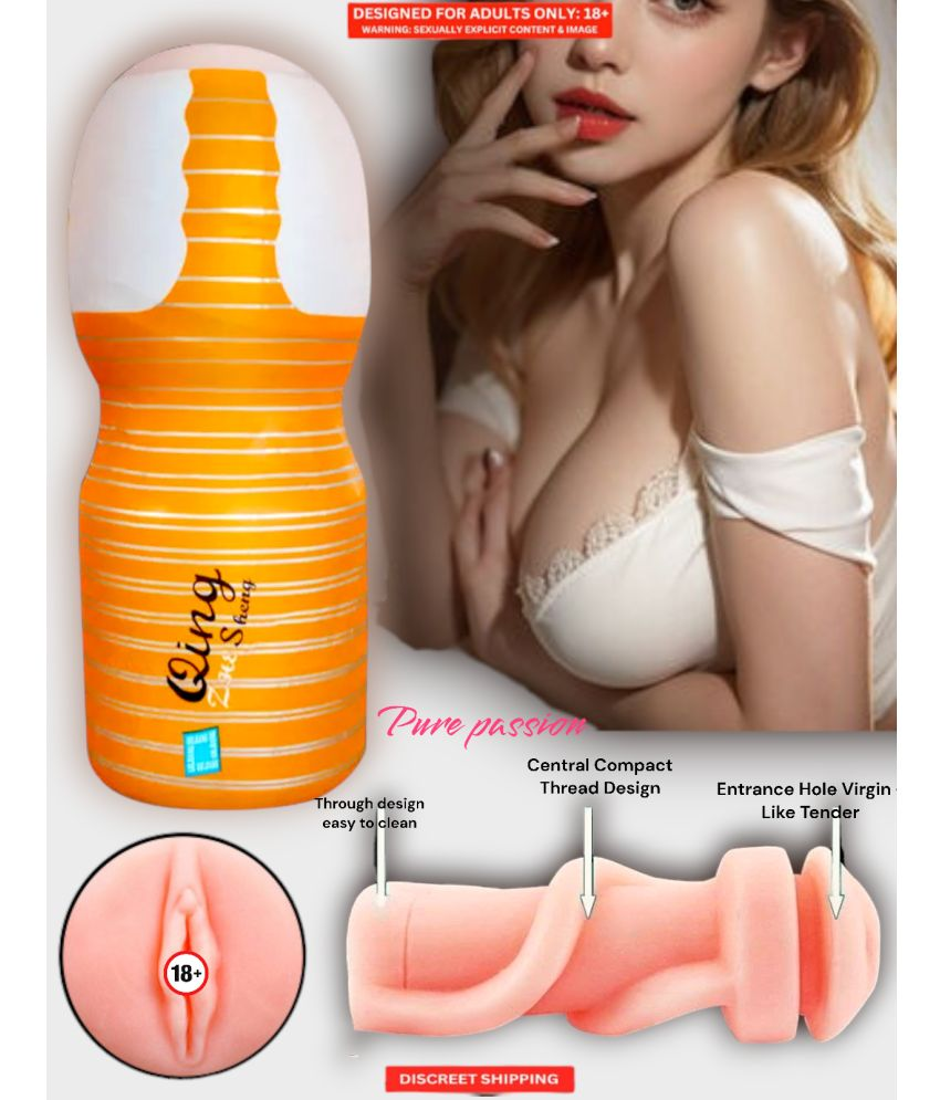     			Male Masturbator Sex Toy for Men Silicone Vagina Handjob Masturbation Cup Pocket Pussy Sleeve Flashlight for Men Orgasm with Free Lube – Bluemoon