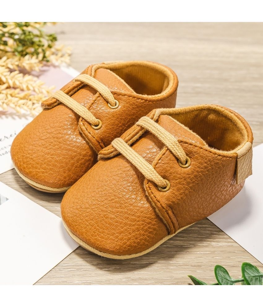     			Neska Moda - Brown Booties For Baby Boy & Baby Girl 6-12 Months ( Pack of 1 )