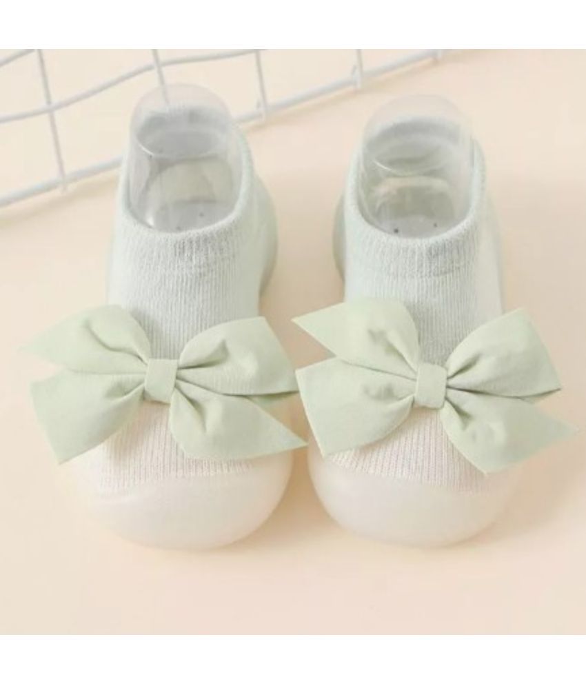     			Neska Moda - Mint Green  Booties For Baby Girl 12-18 Months ( Pack of 1 )