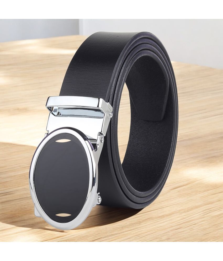     			SUNSHOPPING - Black 100% Leather Men's Formal Belt ( Pack of 1 )