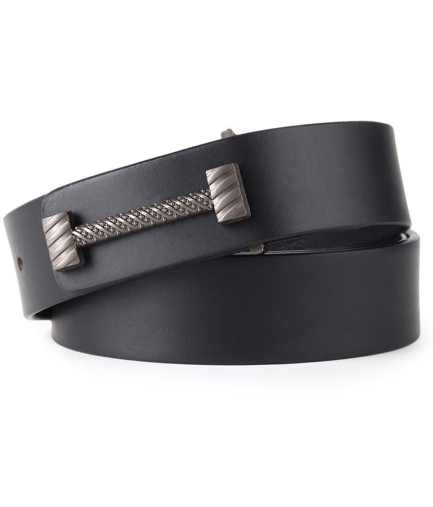     			SUNSHOPPING - Black 100% Leather Men's Party Belt ( Pack of 1 )