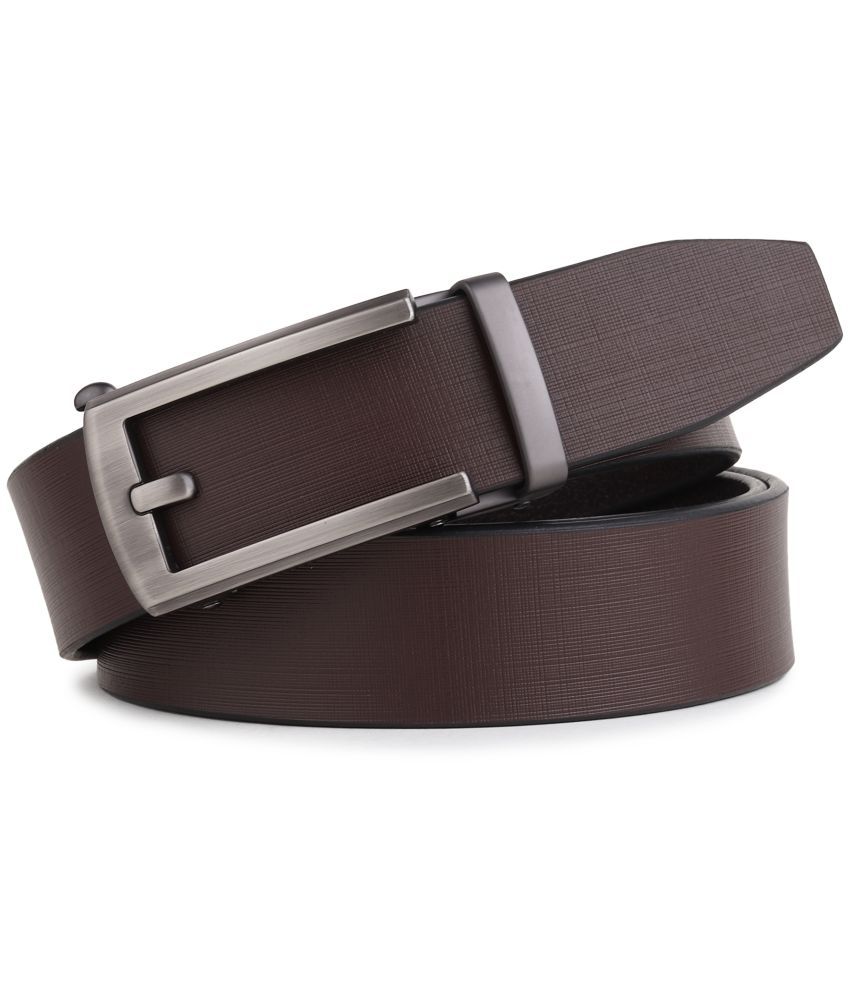     			SUNSHOPPING - Brown 100% Leather Men's Formal Belt ( Pack of 1 )