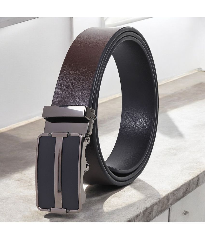     			SUNSHOPPING - Brown 100% Leather Men's Formal Belt ( Pack of 1 )