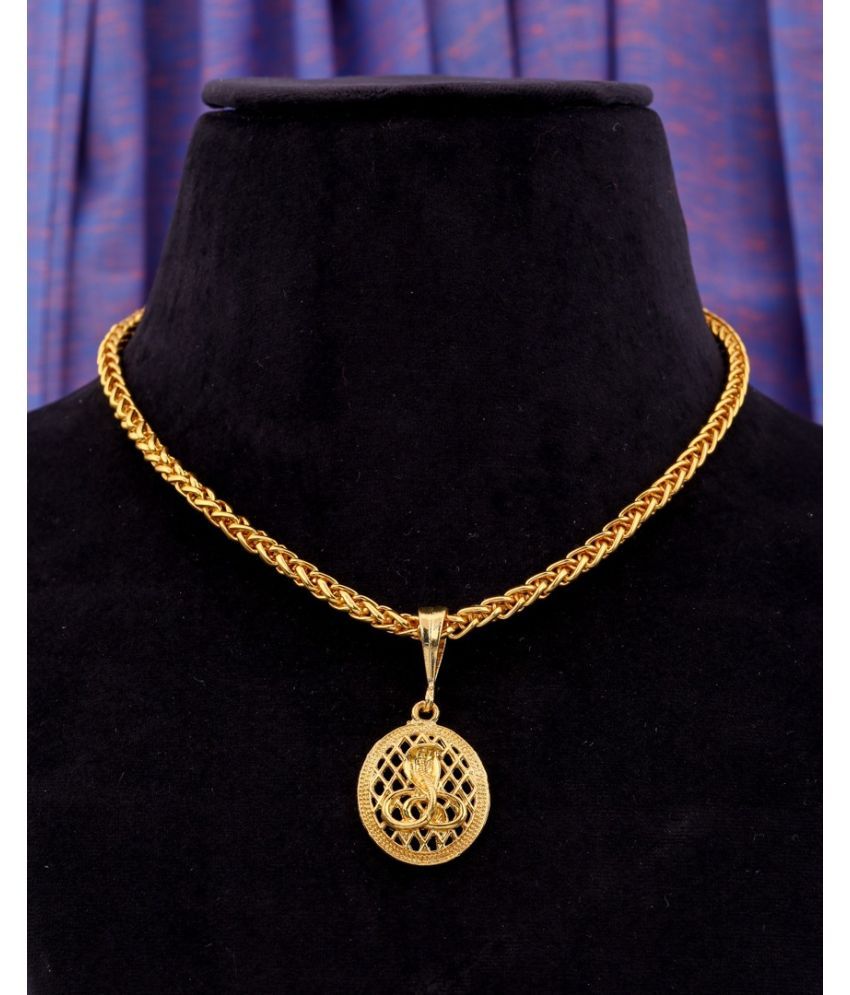     			Swastik Creation Gold Plated Chains Combo ( Set of 1 )