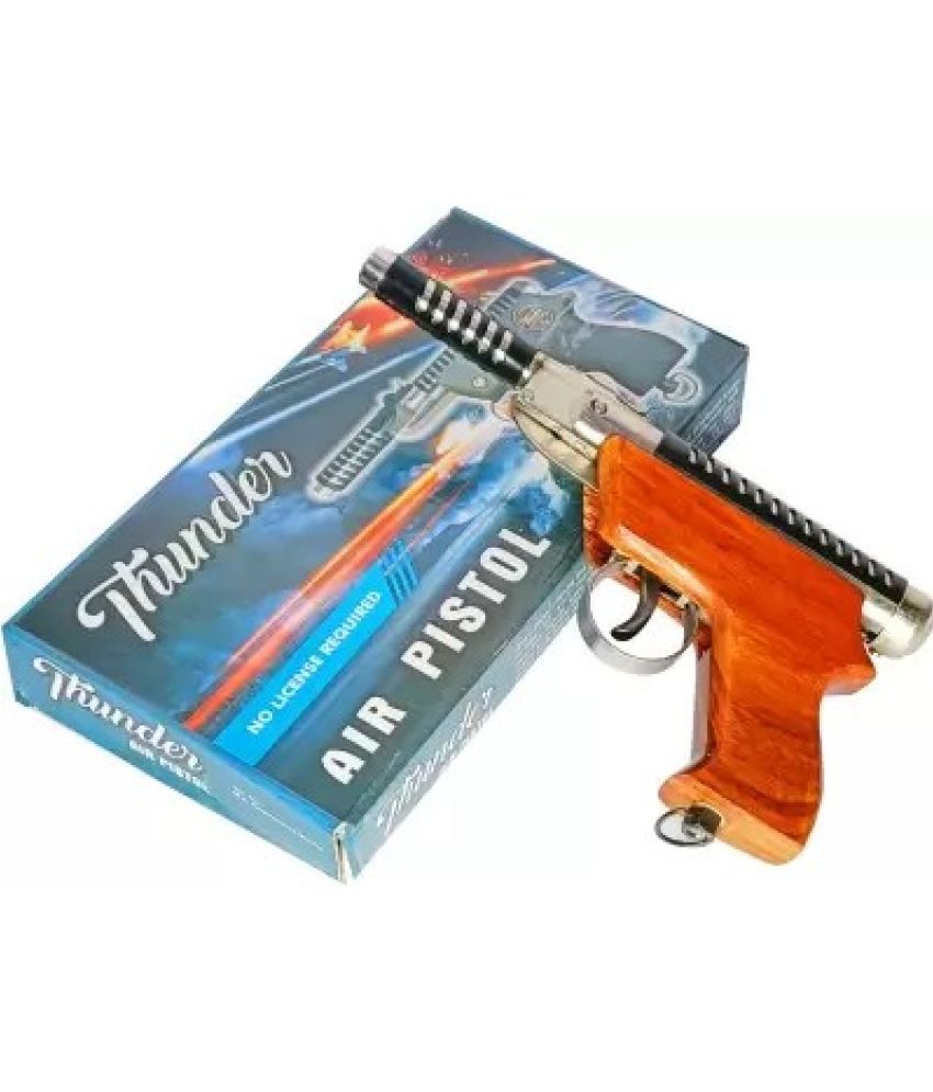     			Thunder Air Gun Pistol Metal 200 Pellets Free Cover